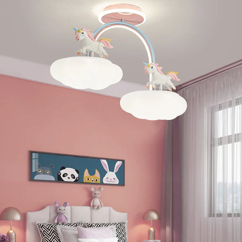 Lányok design csillár - egyszarvú