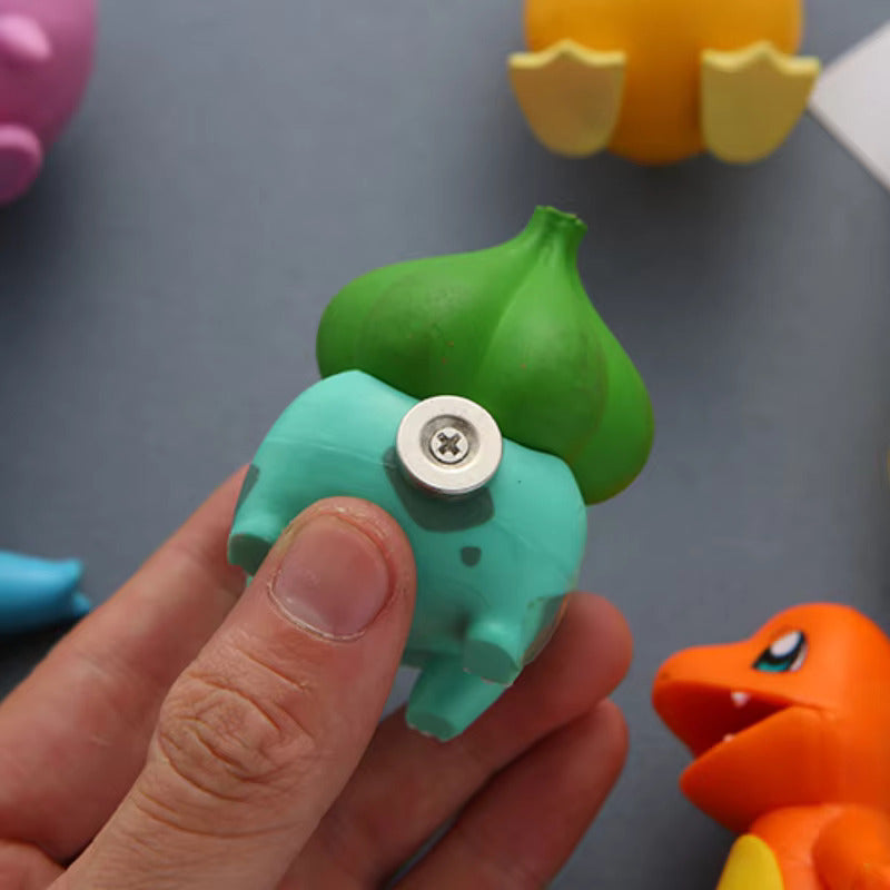 Design 3D hűtőmágnesek Pokémonok - 6 db