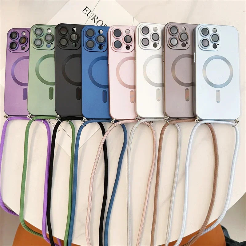 Keresztpánt tokkal iPhone 15-17 Air/Pro/Pro Max készülékhez