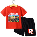Stílusos gyerek Roblox póló és rövidnadrág szett