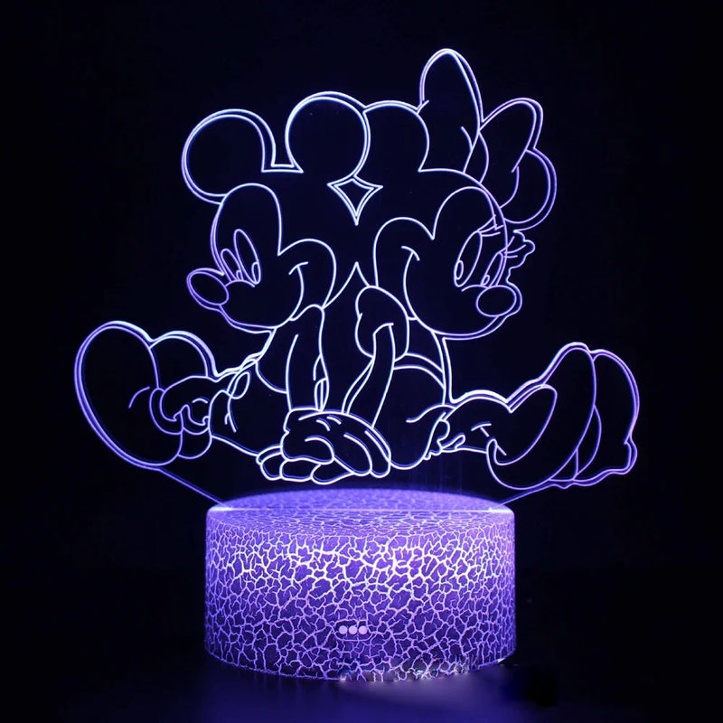 3D illúziós lámpa Mickey egér - több változatban