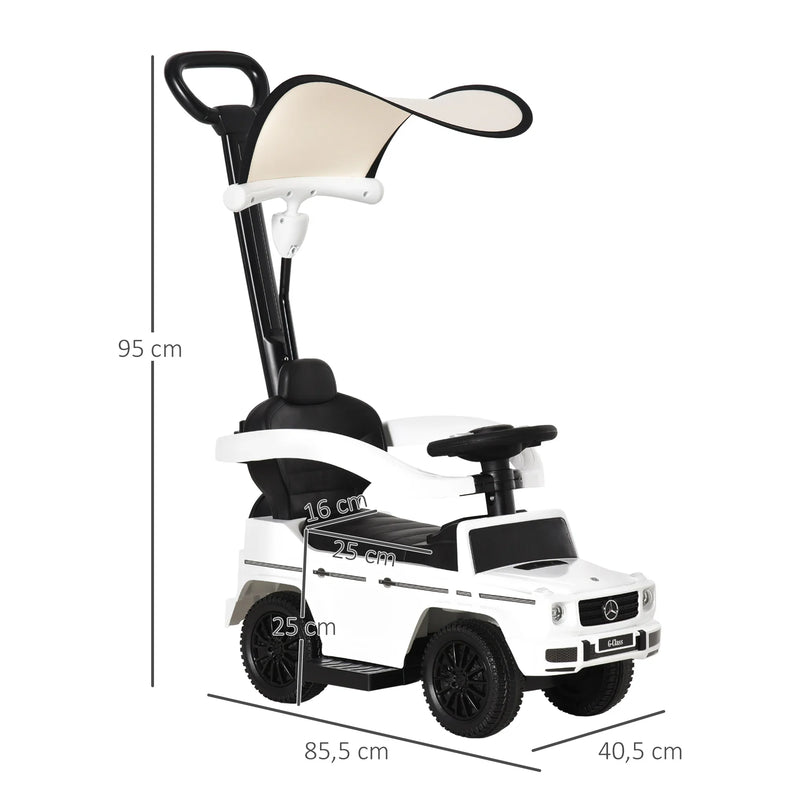 Mercedes G robogó vezetőrúddal és motorháztetővel