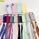 Szíj tokkal iPhone 16-17 Pro/Pro Max/Air készülékhez - több változatban