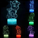 Lámpa 3D illúzióval Mancs őrjárat - több változatban