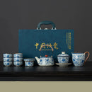 Hagyományos japán porcelán teáskészlet - Matcha