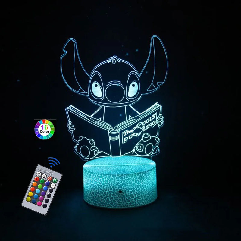 3D illúziós lámpa Stitch - több változatban