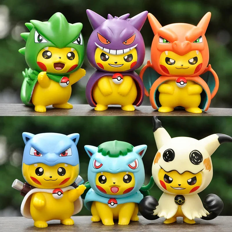 Figurák Pikachu 6 db
