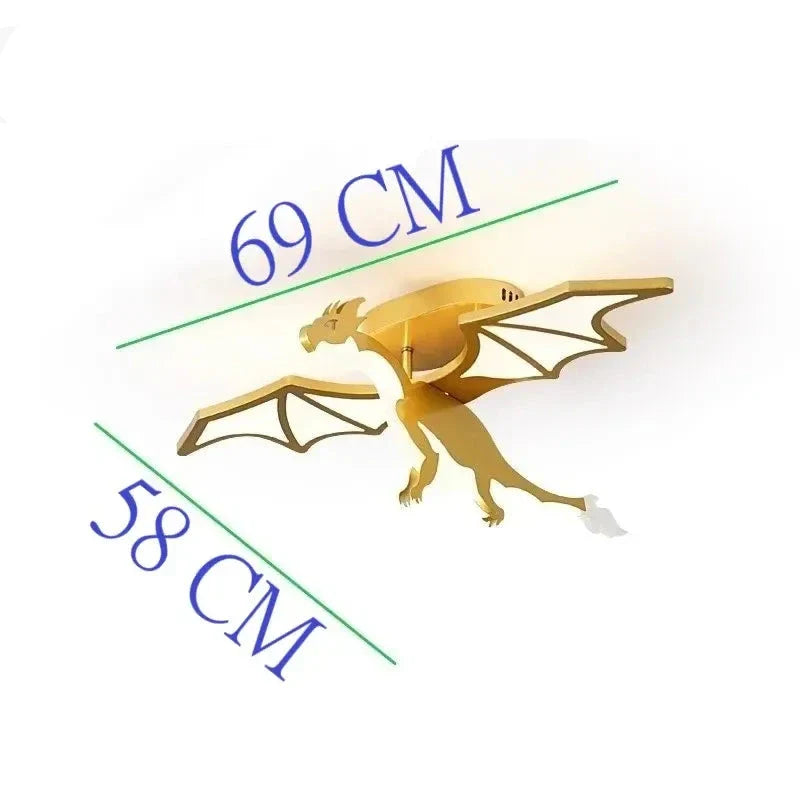 Nagy design csillár - sárkány