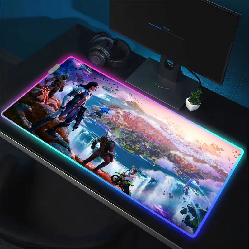Fortnite RGB világító billentyűzet és egérpad - több változatban