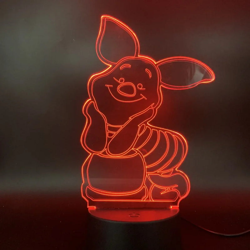 3D illúziós lámpa Micimackó - több változatban