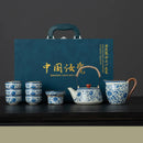 Hagyományos japán porcelán teáskészlet - Matcha