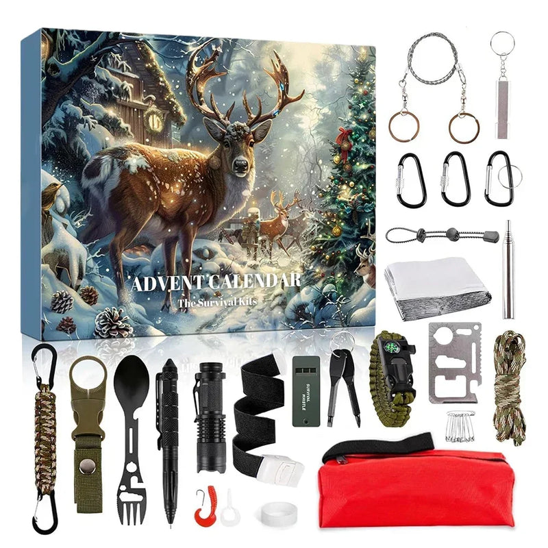 Adventi naptár kültéri felszereléssel