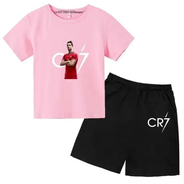 Gyerek nyári szett pólóval és rövidnadrággal Cristiano Ronaldo - több változatban
