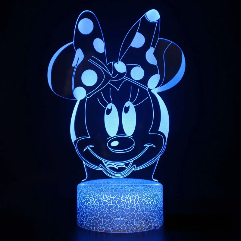 3D illúziós lámpa Mickey egér - több változatban