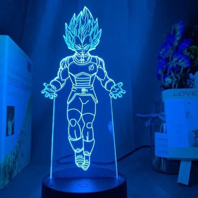 Lámpa 3D illúzióval Dragon Ball - több változatban