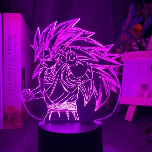 Lámpa 3D illúzióval Dragon Ball - több változatban
