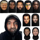 3D elasztikus maszk híres hírességek motívumaival - több változatban