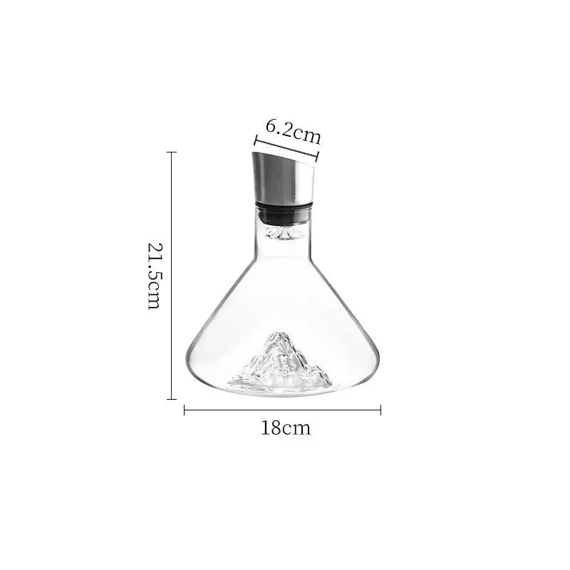Kézzel készített kristály dekantáló whiskyhez és borhoz - 1500 ml