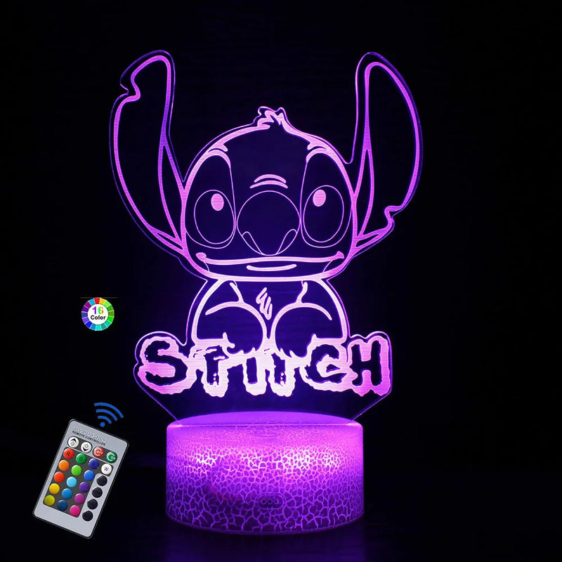 3D illúziós lámpa Stitch - több változatban