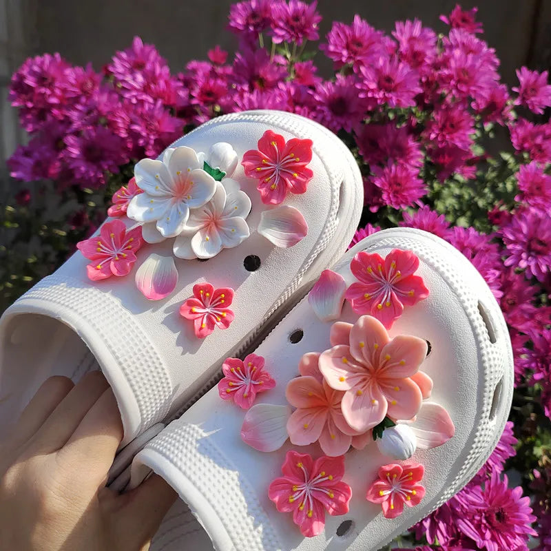 Crocs cipődíszek virág alakban - több változatban