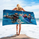 Dizájner lányok fürdőlepedője Jégvarázs - több változatban