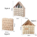 Fából készült adventi naptár, hogy megtöltse