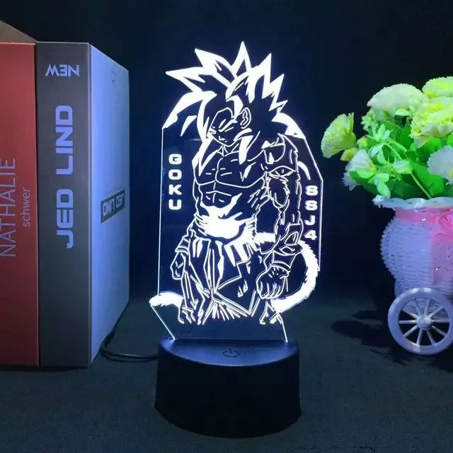 Lámpa 3D illúzióval Dragon Ball - több változatban