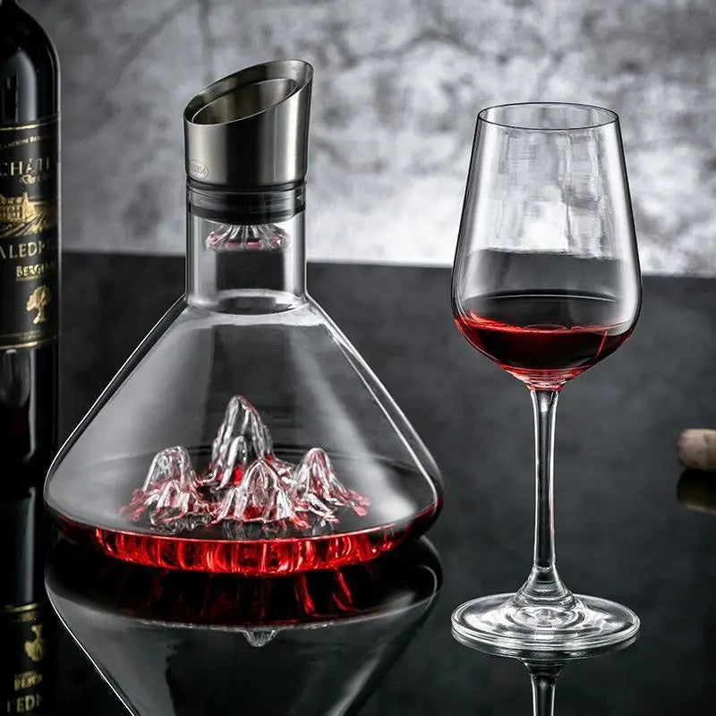 Kézzel készített kristály dekantáló whiskyhez és borhoz - 1500 ml