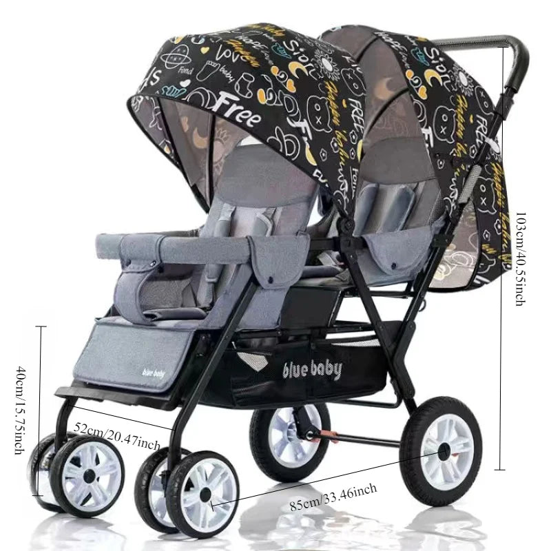 BabyNest™ babakocsi ikrek számára - több változatban