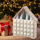 Fából készült adventi naptár, hogy megtöltse