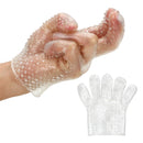 Szilikon kesztyű kiálló részekkel az erotikus játékhoz