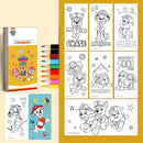 Gyermek színező lapok és zsírkréták Mancs őrjárat