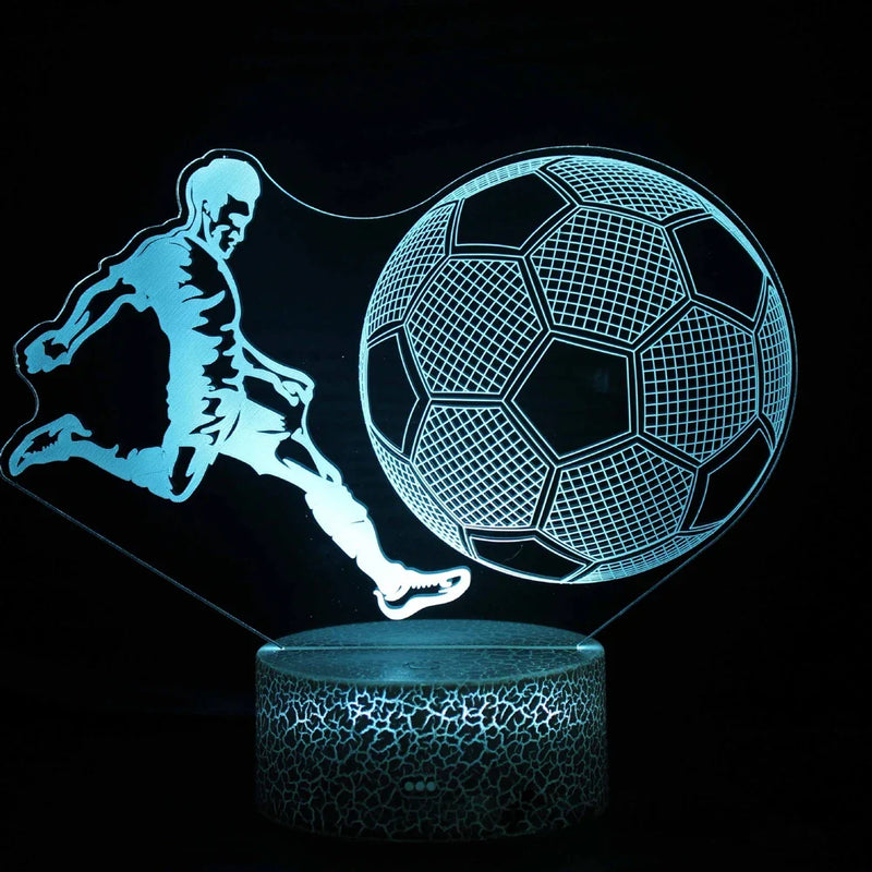 Lámpa 3D illúzióval Lionel Messi - több változatban
