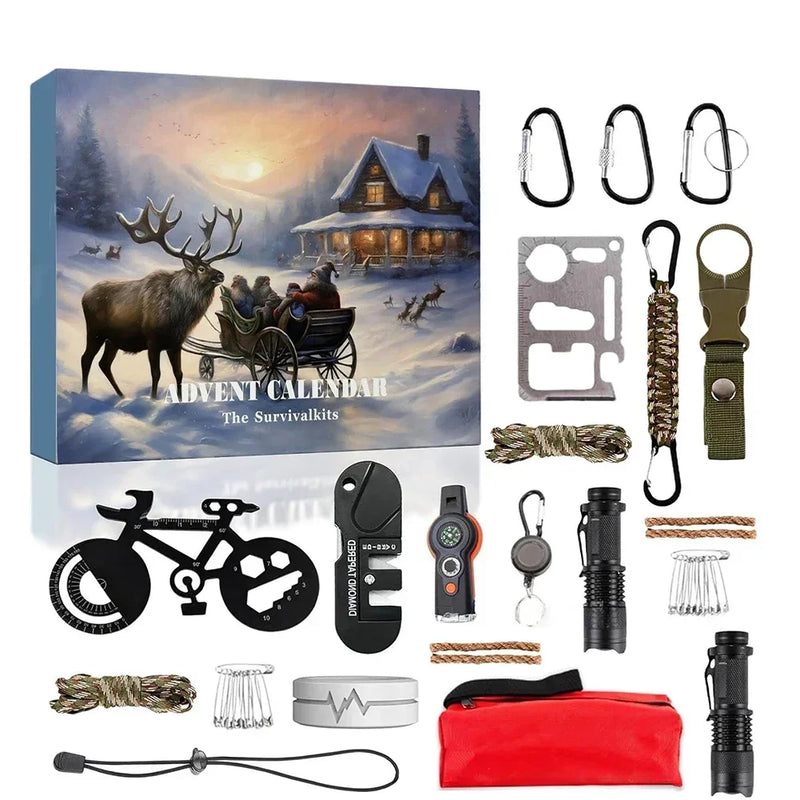 Adventi naptár kültéri felszereléssel