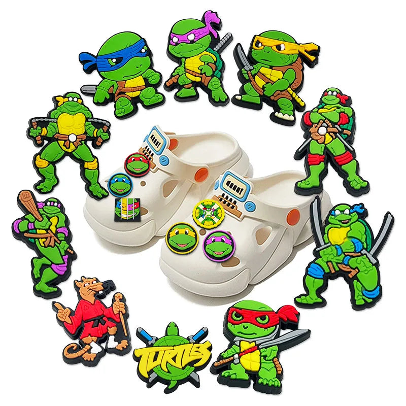 Crocs gyerek cipődíszek Tini nindzsa teknőcök - 16 db