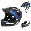 Gyermek biciklis sisak levehető állvédővel - Full Face 2in1