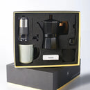MokaPremium™ Tradicionális kávéskészlet - mokáskanna és kézi őrlő kávébabokhoz