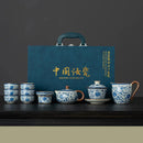 Hagyományos japán porcelán teáskészlet - Matcha