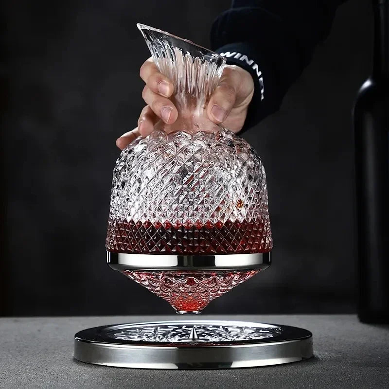 Design boros dekantáló - 360°-ban forgatható dekantáló, 1,5 l