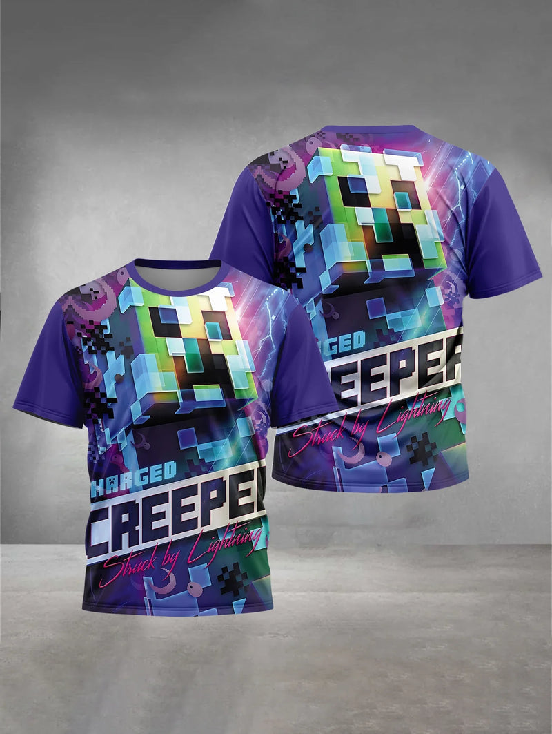 Stílusos gyerek póló Minecraft - több változatban