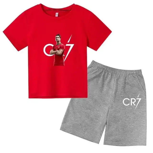 Gyerek nyári szett pólóval és rövidnadrággal Cristiano Ronaldo - több változatban