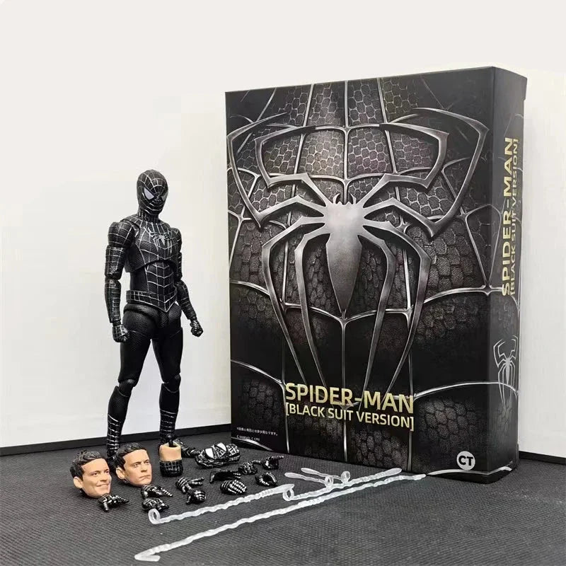 Nagyméretű design Figura fekete Pókember
