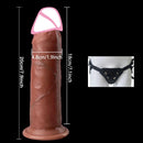 Valósághű vibrátor mozgó fitymával - több változatban