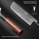 Nakiri damaszkuszi acél kés