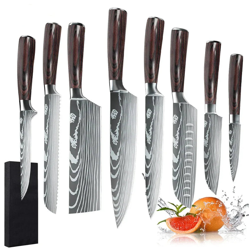 NordicSteel™ professzionális damaszkuszi acél konyhakés készlet