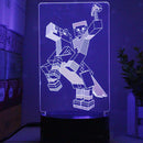 3D illúziós lámpa Minecraft - több változatban