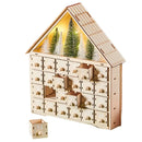 Fából készült adventi naptár, hogy megtöltse