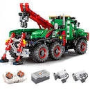 Műszaki autó motorral