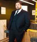 Plus Size férfi fekete öltöny - több változatban