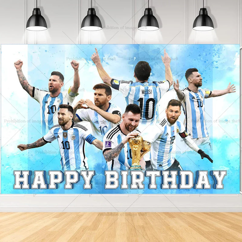 Születésnapi foci party szett Lionel Messi lufikkal - több változatban